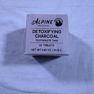 Alpine Provisions‎ Detoxifying Charcoal Toothpaste Tabs 62 Tablets